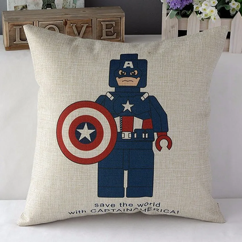18-Steel-Superman-Spiderman-Batman-Robot-Ironman-Decorative-Throw-Pillows-Cotton-Linen-Chair-Seat-Cushion-Cover (5)