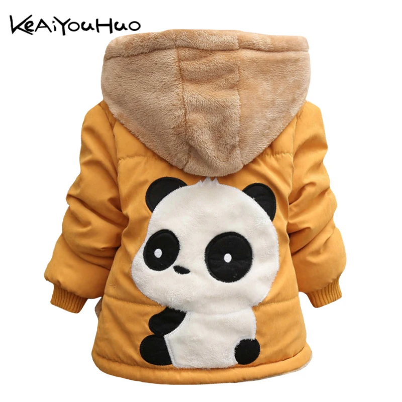 

KEAIYOUHUO 2019 Winter Christmas Baby Girls Jacket Casual Jacket For Girls Coat Kids Warm Cotton Outerwear Coat Children Clothes
