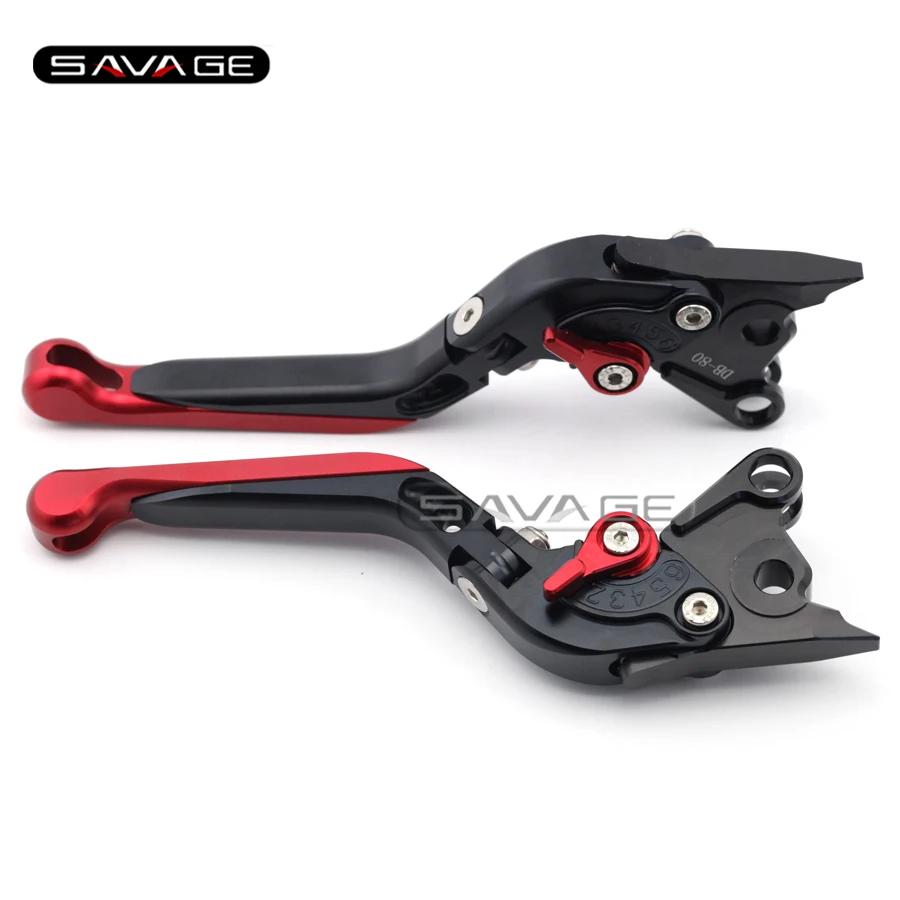 

For DUCATI Monster S4/S4R/900/1000, Multistrada 1000/1100 Black+Red Motorcycle Adjustable Folding Extendable Brake Clutch Levers