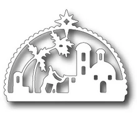 

Islamic Architecture Metal Cutting Dies For DIY Scrapbooking Paper Card Craft Embossing Dies