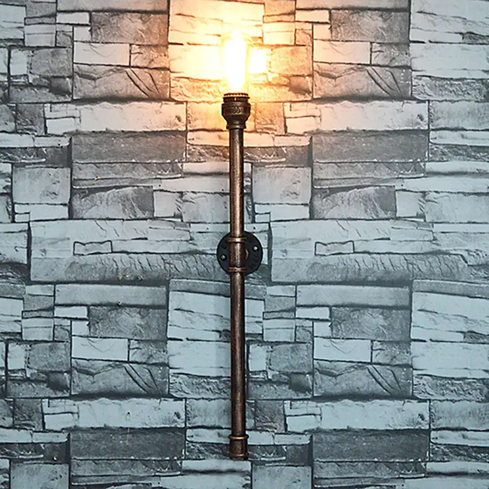 

Loft American country Industrial style Iron Retro Water pipe Wall lamps Vintage Lighting E27 Edison bulb wall Lights