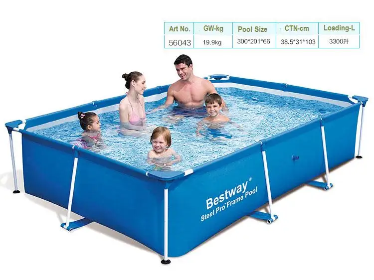 56424 Bestway 400*211*81 см/157 &quotx 83&quot x 32 &quotстальной PRO SPLASH FRAME бассейн/большой подвижный