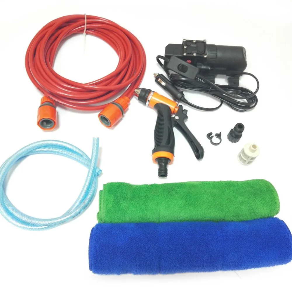 

6L/min High Pressure 12V DC Car Waher Washing Machine Device Household Car Wash Cleaner Cleaning Kit Suit Hot