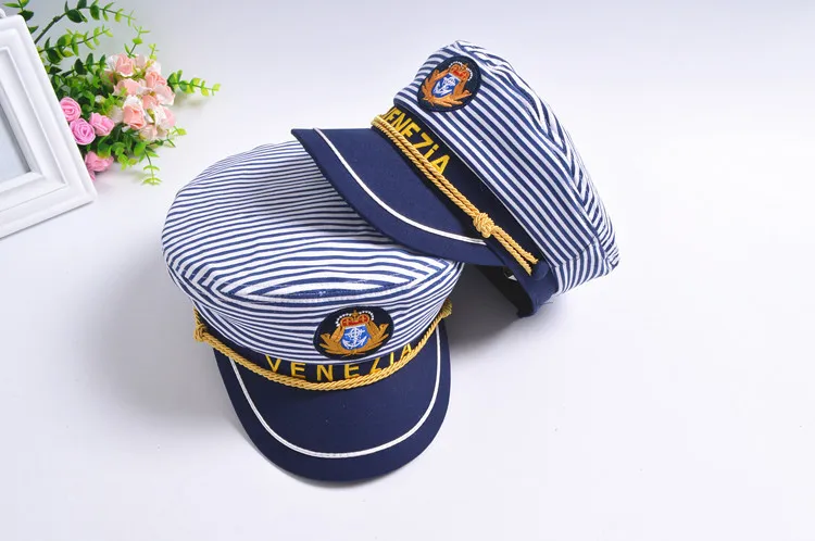 TIMESWOOD новые армейские кепки в темно-синюю полоску креативный сценический маскарадный шапки военные для мужчин и женщин Девочки Мальчики Одежда Аксессуары