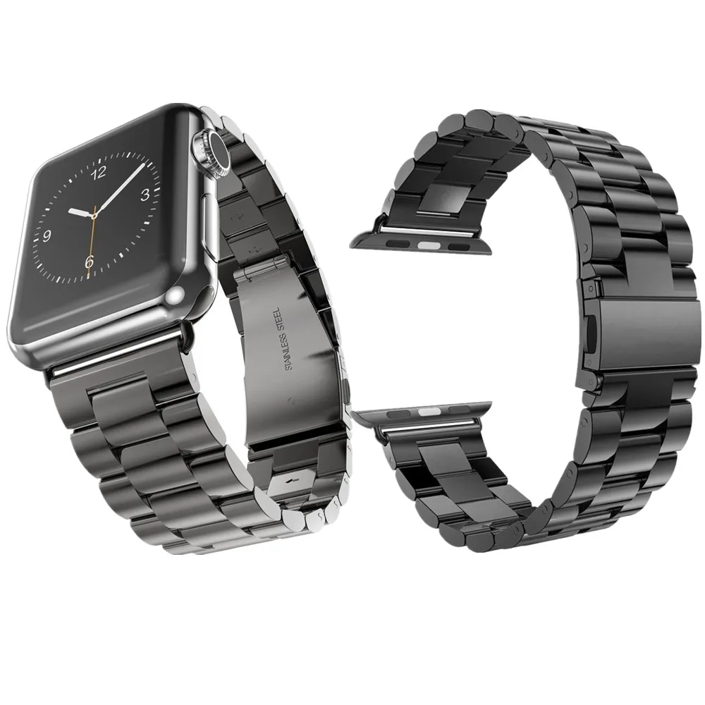 Новый металлический браслет из нержавеющей стали для Apple Watch Band 38/42 мм 40/44 ремешок