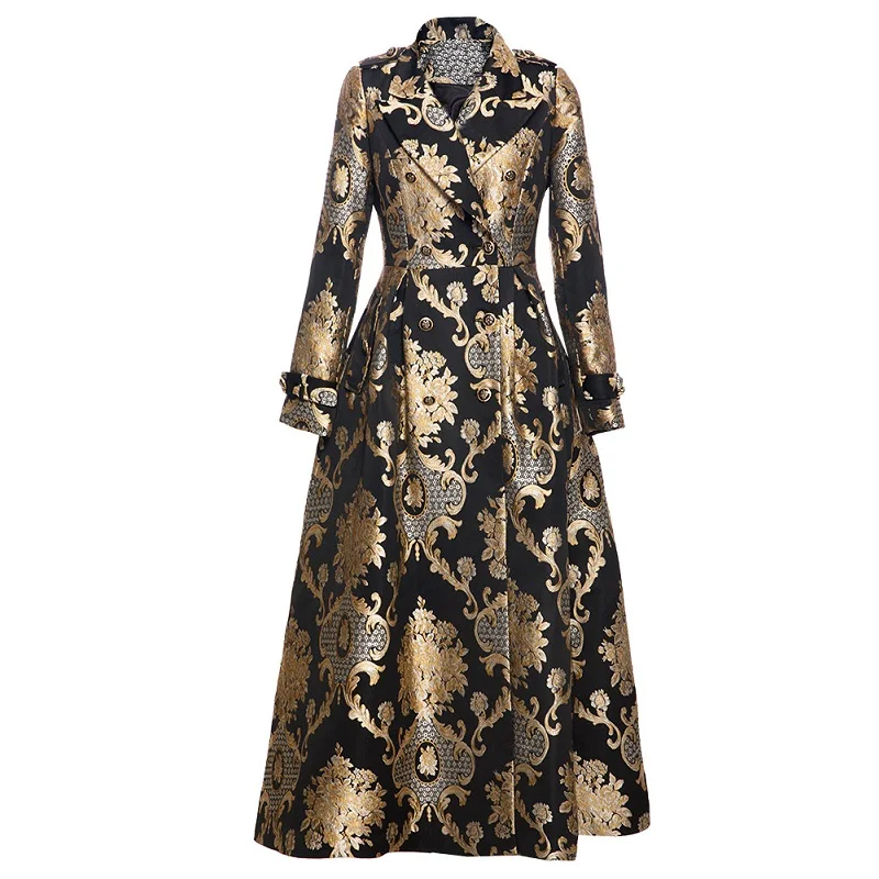 Imprimer Coupe Manteau vent La Femmes Vintage Tranchée X Mode Plus 2019 Casual Printemps longue Automne Casaco Survêtement Feminino Taille qwaRnR87