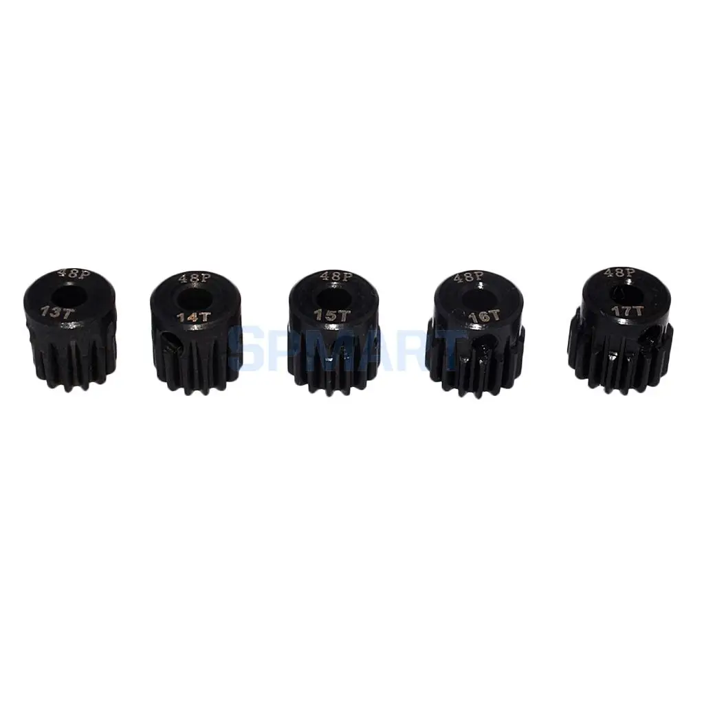 48DP 13T-17T Pinion 3.175mm Motor Gear Set for 1/10 RC Car DIY Accessories