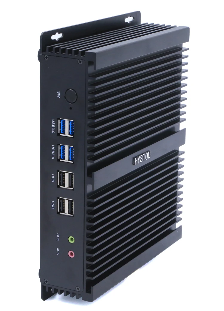 Безвентиляторный мини ПК Barebone Core i7 4500U i5 4200U Windows 10 прочный Чехол ITX Встроенный