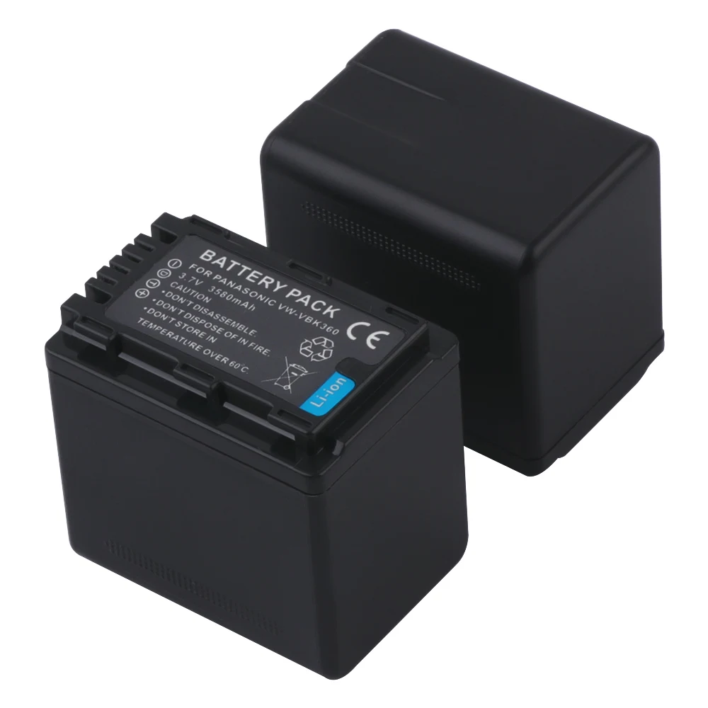 3580 мАч VW VBK360 батарея и зарядное устройство для Panasonic HDC HS80 SD40 SD60 SD80 SDX1 SDR H100 H85 H95 HS60