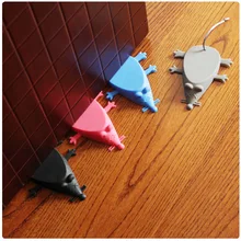 Детский мультяшный силиконовый дверной фиксатор в форме мышки, клиновидный дверной блок, домашний офис для детей, защитная дверная карта, анти-Зажимная ручка