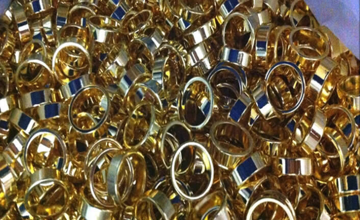 

6pcs Magic Ring Gold Color Jewery magnet for magic performance NdFeB RING Magnet Neodymium toy magnet 4 home/ bar