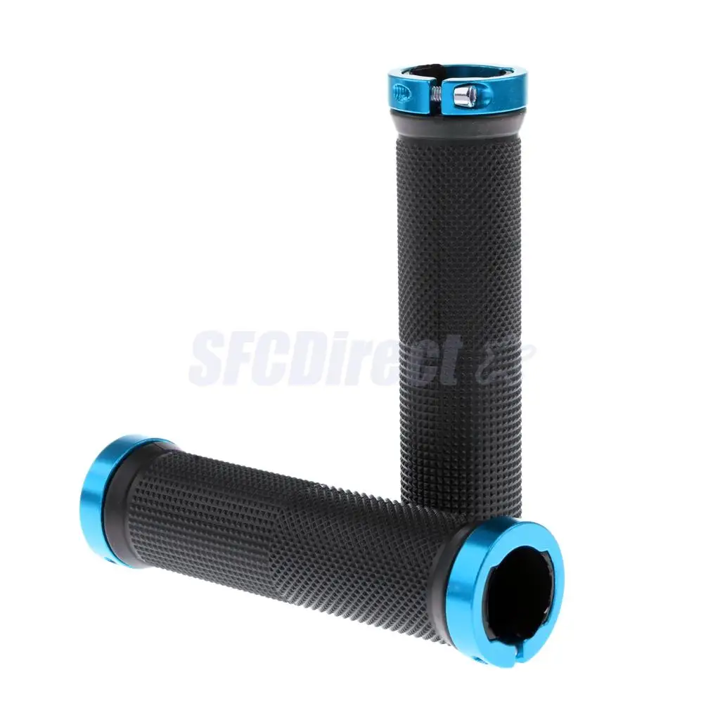 1 Pair Handlebar Grips Bicycle MTB BMX Road Mountain Bike Handle Double Lock on Stainless Steel Bike Handlebar Hand Cover