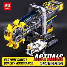 2016 New LEPIN 20015 3929Pcs Technic Bucket Wheel Excavator Model Building assemble Kit Blocks Brick Compatible