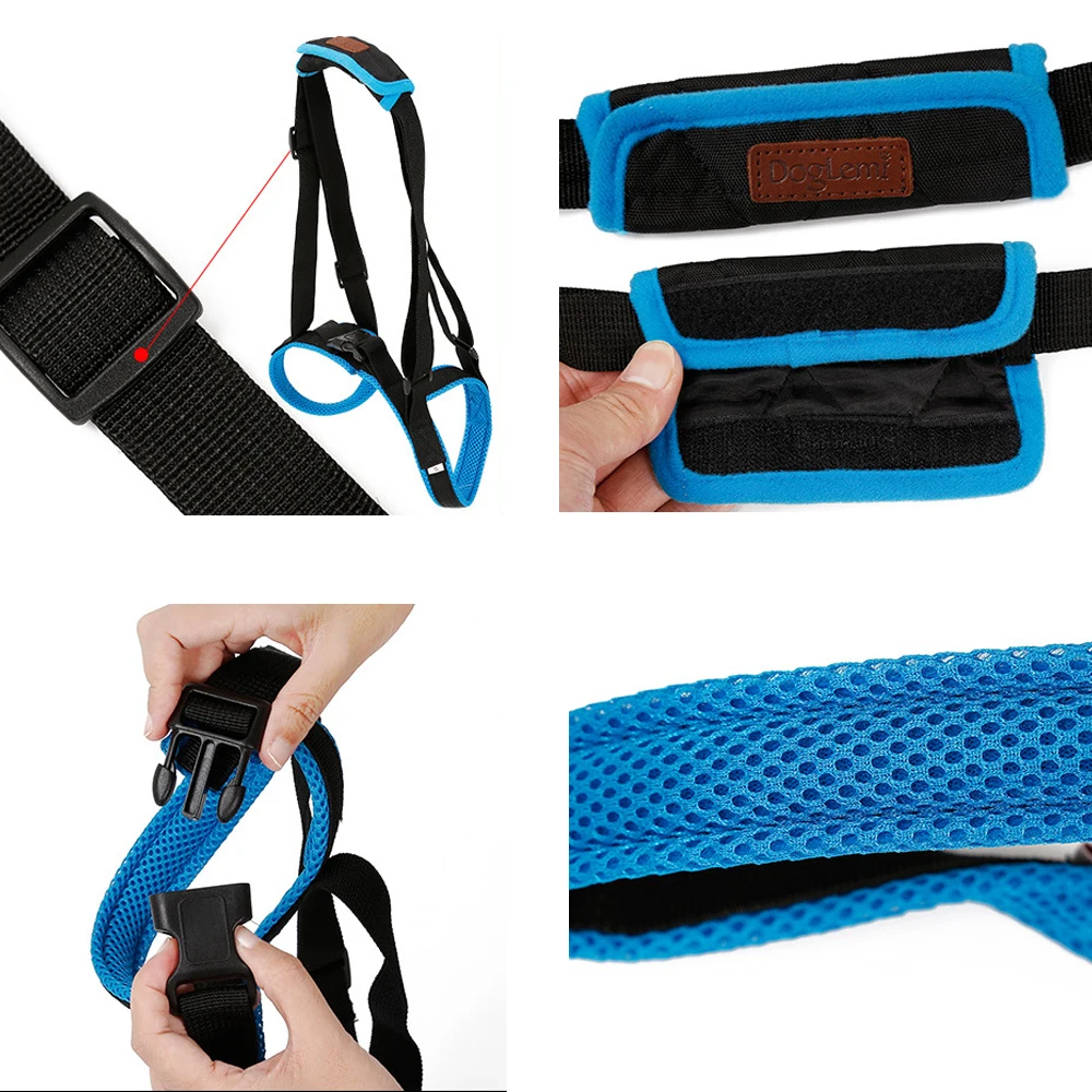 New Pet Leg Straps Walking Bracket Dog Leg Belts Hind Legs Support Harness with Assist Sling for Old Injured Dogs