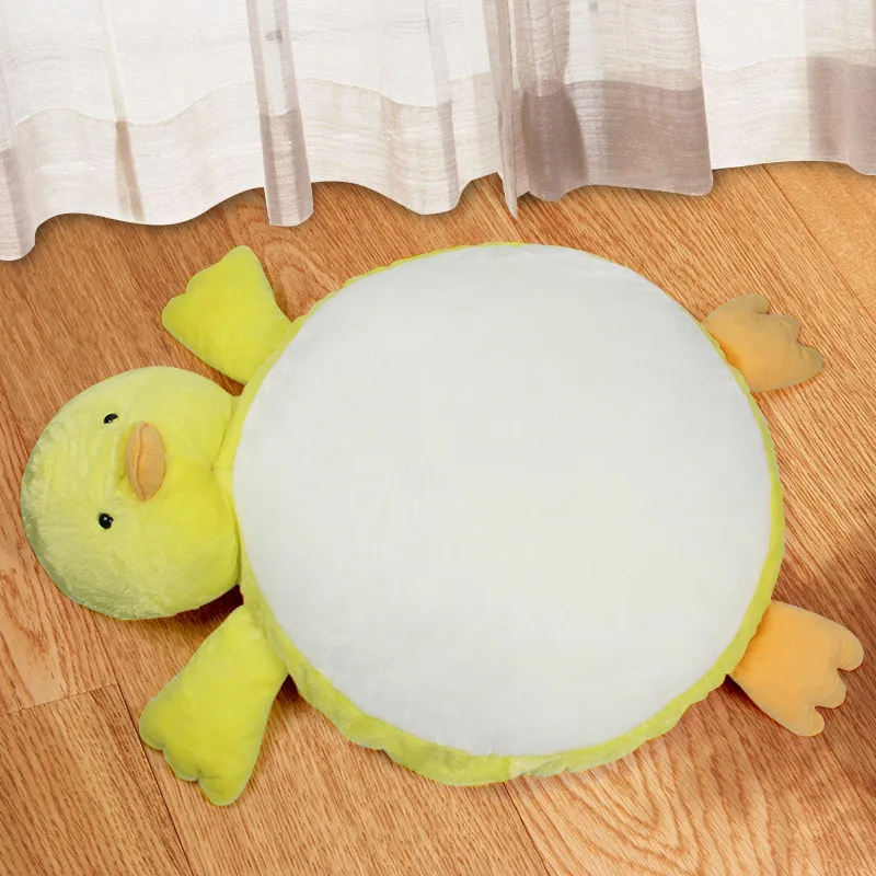 

Creative Cartoon Plush Yellow Duck Cushion Little Baby Creeping Mat Soothing Toys Soft PP Cotton Stuffed Plush Animal Plush Doll