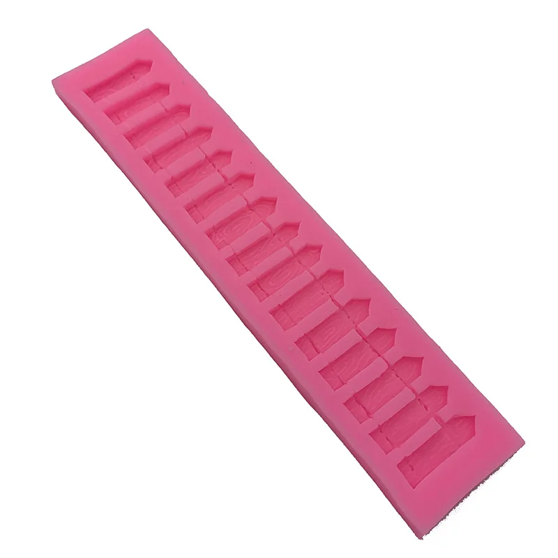 

3D Long Fence Shape Silicone Mold Chocolate Mould Fondant Cake Decorating Tools Decorating Pastry Tip Tool House Cake Decoration