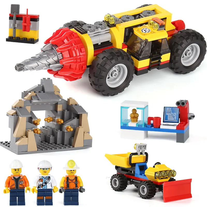 

Lepin 02101 New Toys 329Pcs City Series The 60186 Mining Heavy Driller Set Building Blocks Bricks Funny Kids Toys Birthday Gifts