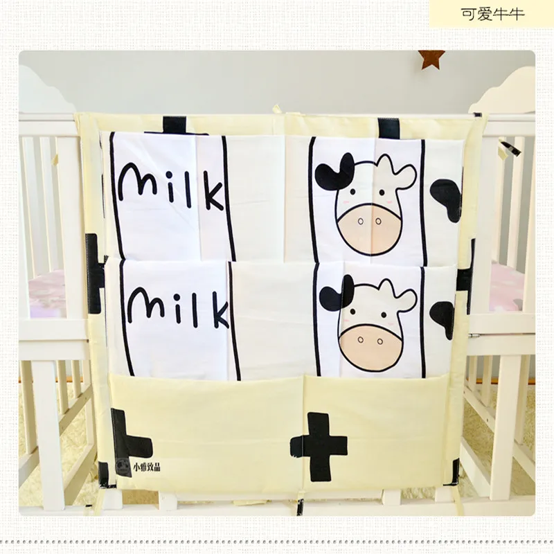 Cartoon Rooms Nursery Hanging Storage Bag Baby Cot Bed Crib