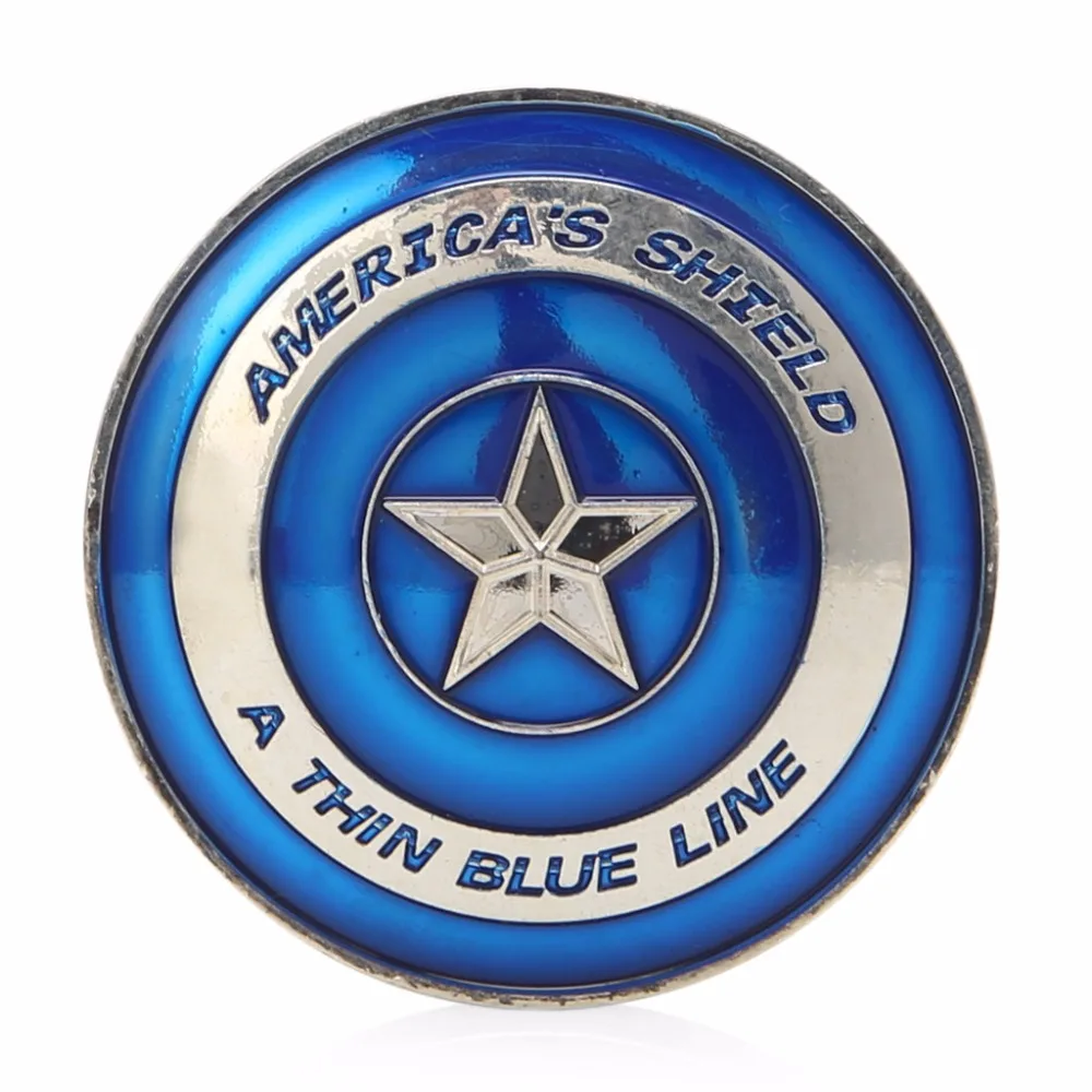 

Zinc Alloy Commemorative coins Thin Blue Line Lives Matter Police America's Shield Commemorative Challenge Coin