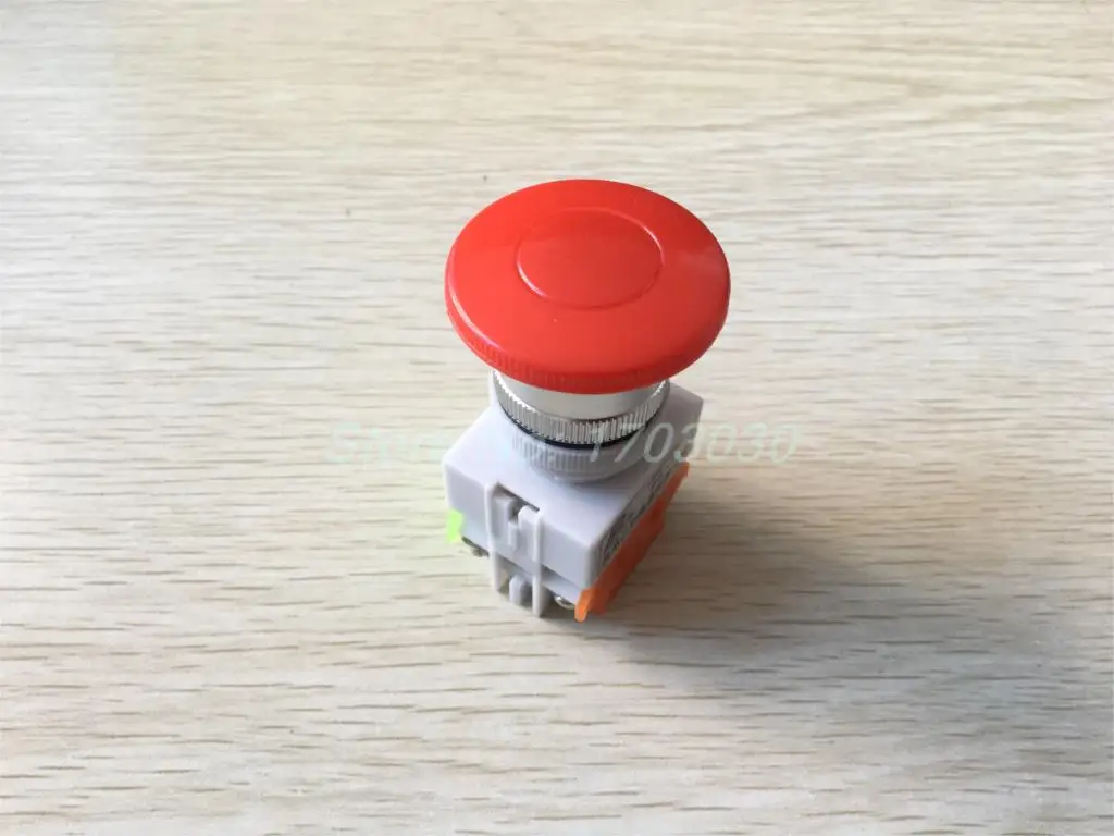 

Ui 660V Ith 10A Red Mushroom Button Momentary Pushbutton Switch DPST