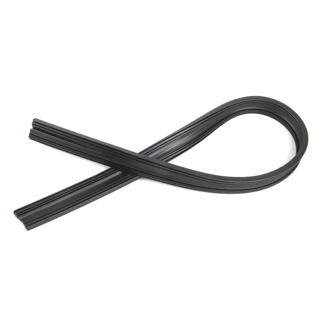 

2Pcs 66cm Universal Soft Rubber Frameless Wiper Blade Rubber Strips Replacement Refill 6mm Car Accessories Black