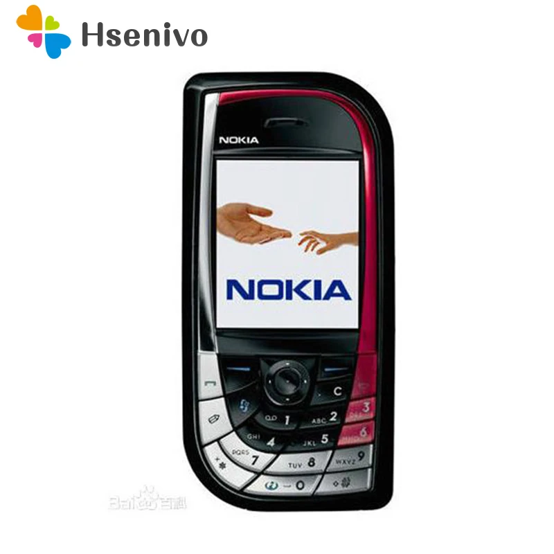  100% Original Unlocked Nokia 7610 Pink Mobile Phone GSM Tri-Band Camera Bluetooth Cellphone with En