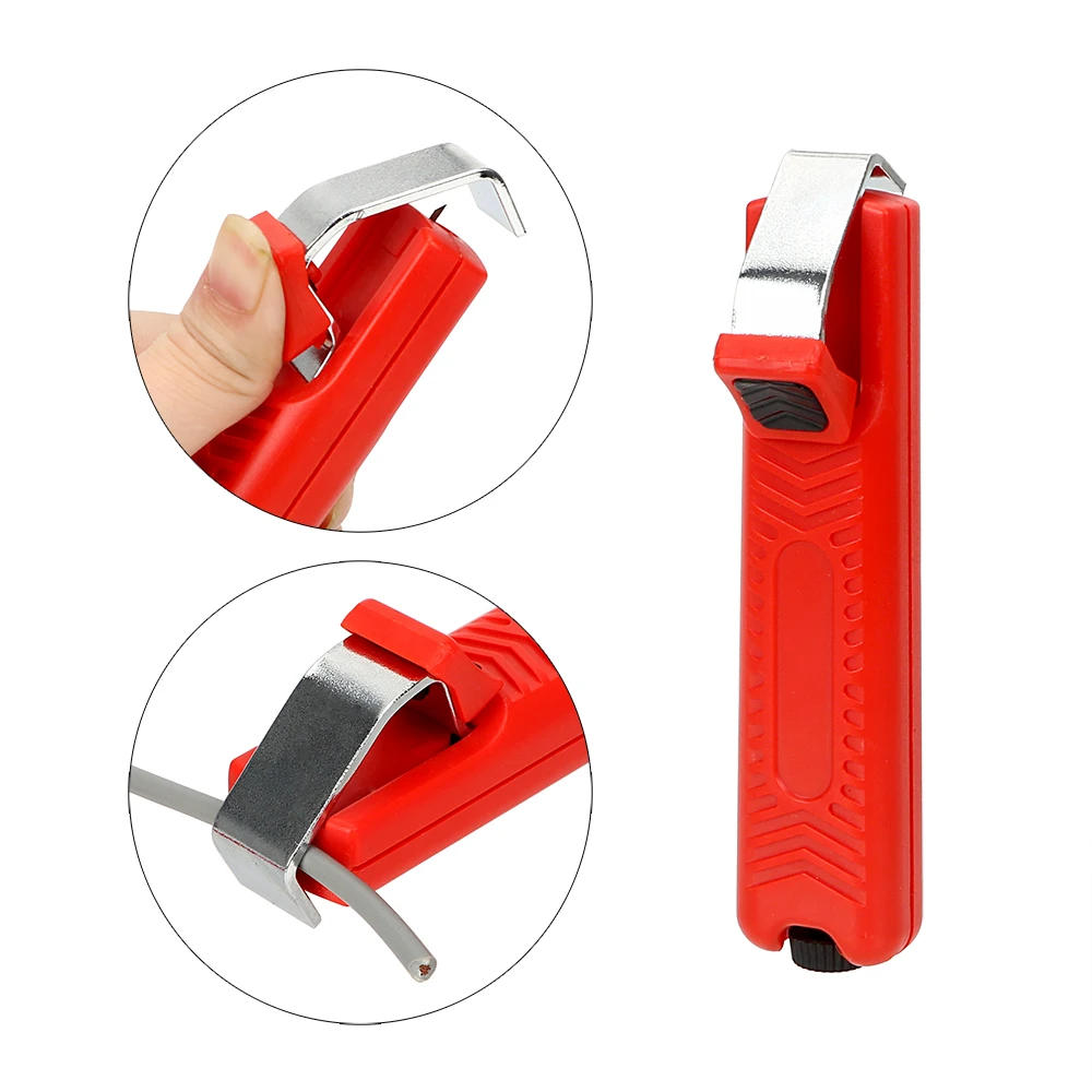 NICEYARD 8-28mm Stripper Knife Mini Electrician Knife PVC Cable Cable Stripping Knife Plastic Handle Adjustable Wire