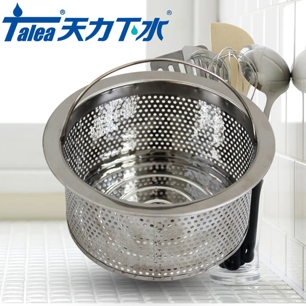 Talea 13.5cm Stainless Steel Kitchen Sink Strainer Waste Plug Drain Stopper Filter Basket Drain strainer inner basket bigger