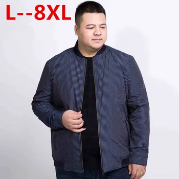 

10XL 8XL 6XL 5XL 4XL Jacket Men 2018 Spring New Fashion Thin Coats Bomber Loose Fit Plus Size Outerwear Plus Size Brand Clothing