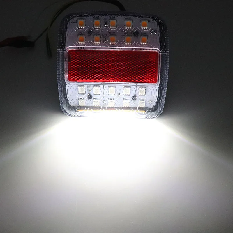 12V 26LED грузовик с прицепом караван задний светильник указатель поворота Стоп лампы Хвост светильник номерной знак светильник обратного Ван