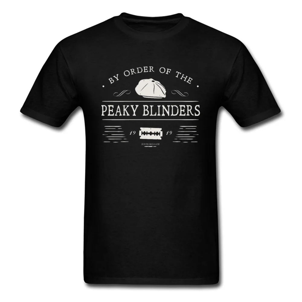 Tops & Tees Tops & Tees Fitness Tight Summer/Fall Short Sleeve Pure Cotton Round Collar Men Top T-shirts 3D Printed 2018 By Order of The Peaky Blinders A black