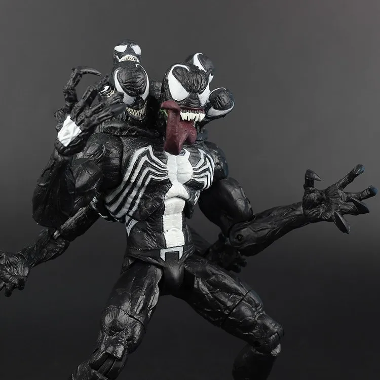 Аниме Venom " Фигурка делюкс издание Человек-паук Виллиан фигурка Том Харди фильм ко MS выберите легенды кукла игрушка - Цвет: 17cm