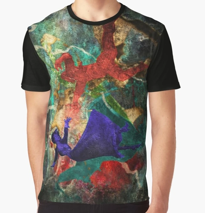 

All Over Print T-Shirt Men Funy tshirt Bioshock Infinite Falling Short Sleeve O-Neck Graphic Tops Tee women t shirt