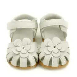 Летняя обувь для детей 2019 в форме цветка с вырезами, детские сандалии для девочек одежда для малышей Повседневное кожаные детские сандалии