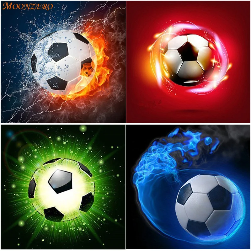 

5D DIY Diamond Embroidered Diamond Painting Square Full Football New Mosaic Icon Rhinestone Home Decorating Your Home