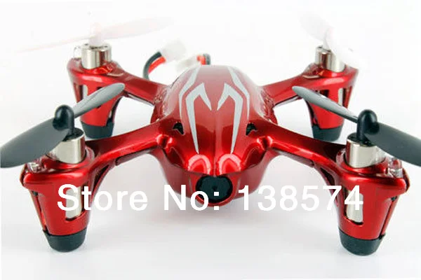 Мини Hubsan X4 H107C 2,4 ГГц 4CH красный/белый Квадрокоптер с дистанционным управлением с Камера Запись RTF Квадрокоптер НЛО