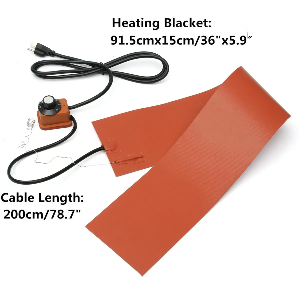 

1200W 220V Silicone Rubber Heating Blanket for Guitar Side Bending + Controller + European Plug Converter