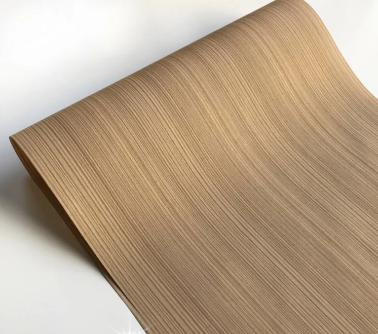 1Piece  L:2.5meters Width:55cm Technology Wood Skin Straight Lines Wood Veneer