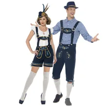 Роскошный костюм для немецкого фестиваля Октоберфест Lederhosen баварское пиво Featival мужчина женщина бар горничной наряд костюмы для пар