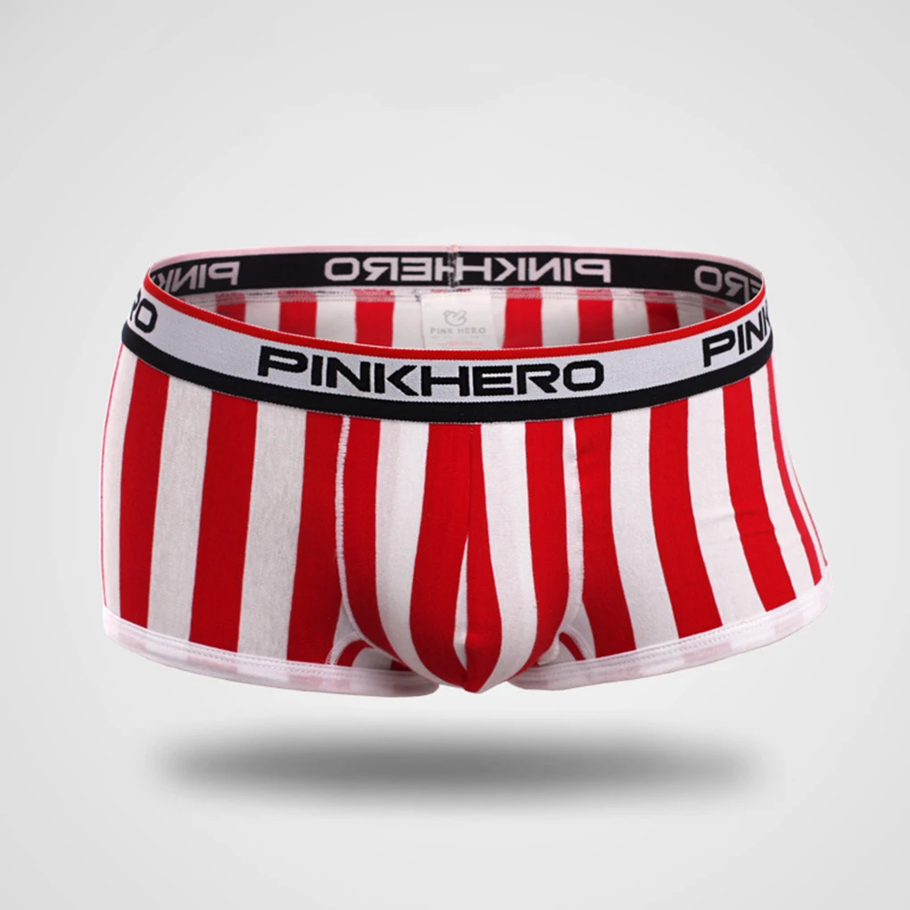 Striped Sexy Men Underwear Boxers Shorts Breathable Cotton panties M XXLmen underwear boxer