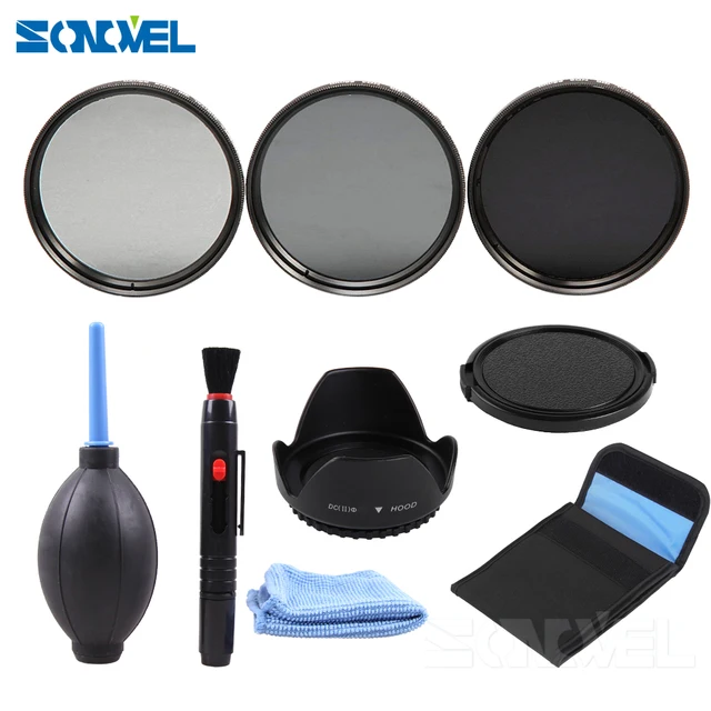 Cheap 49 52 55 58 62 67 72 77MM Neutral Density Filter Lens Set Kit+Lens hood+Lens cap+Cleaning kit ND2 ND4 ND8 ND 2 4 8 for lenses Cheap 49 52 55 58 62 67 72 77MM Neutral Density Filter Lens Set Kit+Lens hood+Lens cap+Cleaning kit ND2 ND4 ND8 ND 2 4 8 for lenses