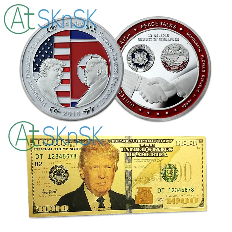 3 стиля Золотая монета и флаг США Свободный Орел Трамп памятные монеты Президент Трамп золото gift подарок