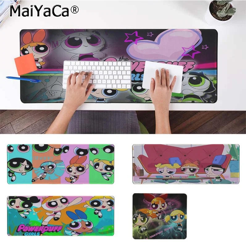 

MaiYaCa New Arrivals The Powerpuff Girls Silicone large/small Pad to Mouse Game Rubber PC Computer Gaming mousepad