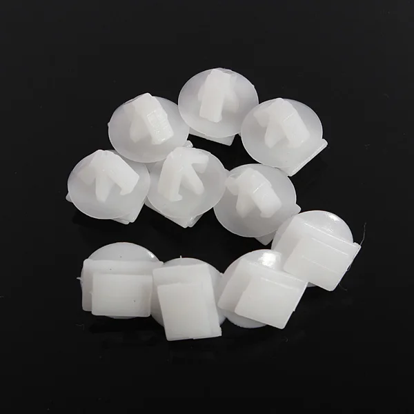 

10Pcs White ABS Expert Door Moulding Clips For Peugeot 106 206 306 307 806