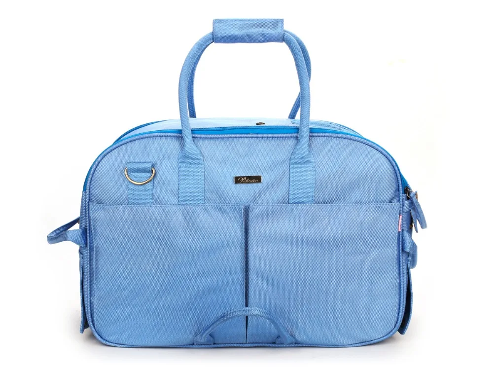 Синяя грубого помола, двойная скрепленная полиэфирная парусиновая переноска для собак, модная маленькая сумка для щенков