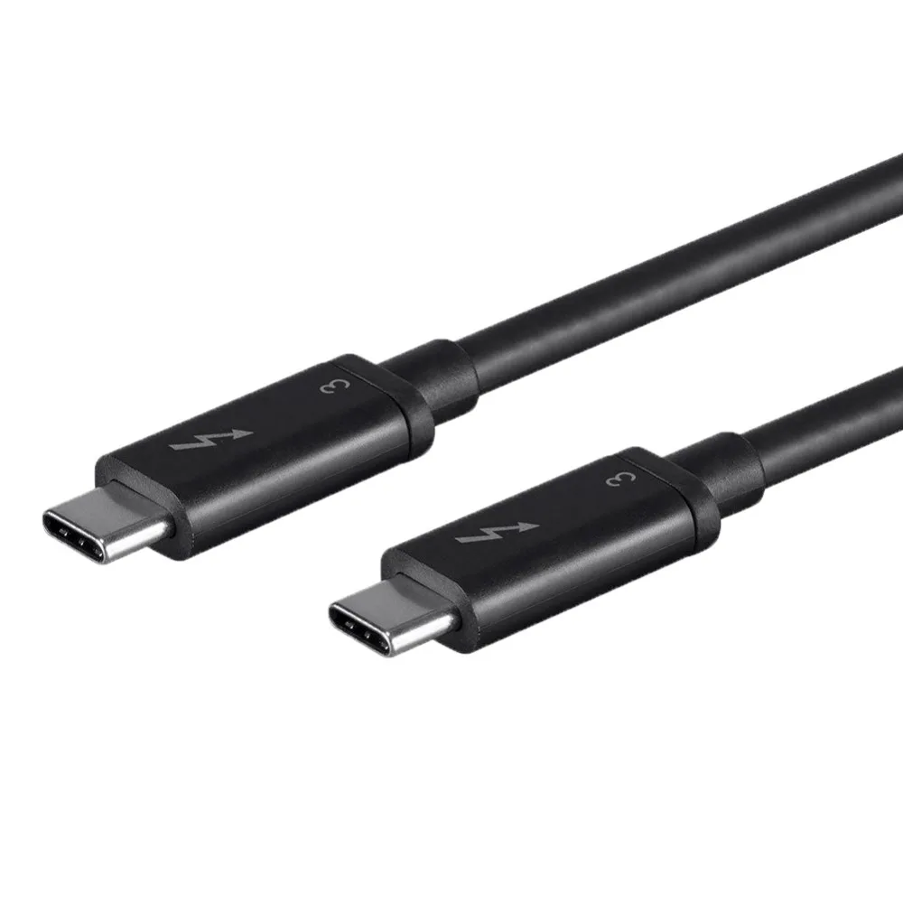 

Thunderbolt 3 Cable 40Gbps 1.65ft (0.5m) 3A/60W USB C Cord Super Fast Data Transfer for Docks, Display, Data Storage