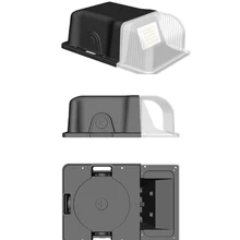 В сумерках до рассвета светодиодный 10 Вт 20 Вт 30 Вт небольшой настенный светильник прожектор наружный водонепроницаемый светильник для двора, сада, патио, палубы черный