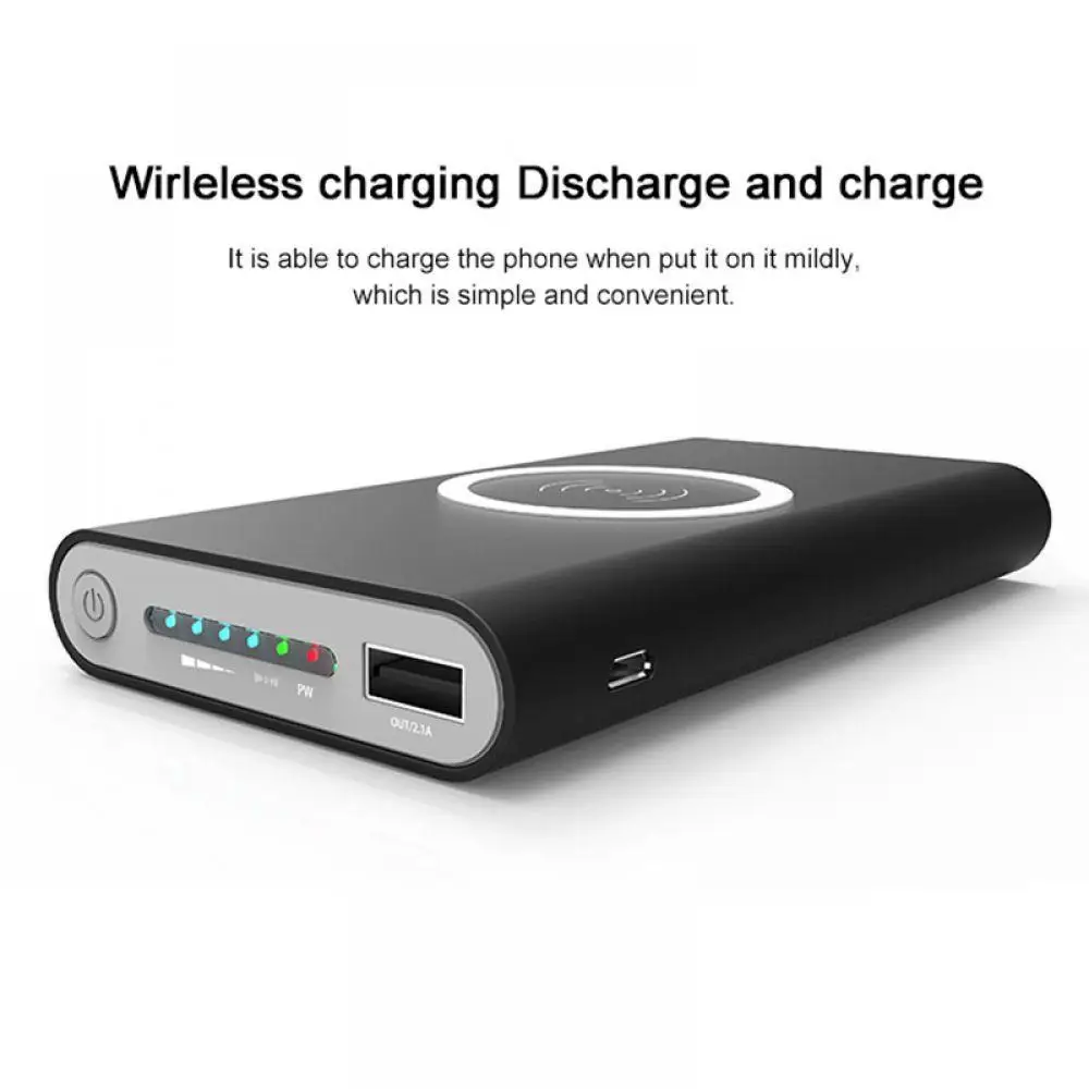 3C 10000mah Wireless Quick Charger for iPhone 8plus charge Power Bank Ports for Pad Wireless Charging 2USB 5W Bank Built-in 3C 10000mah Wireless Quick Charger for iPhone 8plus charge Power Bank Ports for Pad Wireless Charging 2USB 5W Bank Built-in