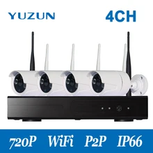 720P wireless cctv kits 4ch WIFI IP Camera Outdoor indoor Security System Surveillance kit IR Night Visionnetwork Camera NVR