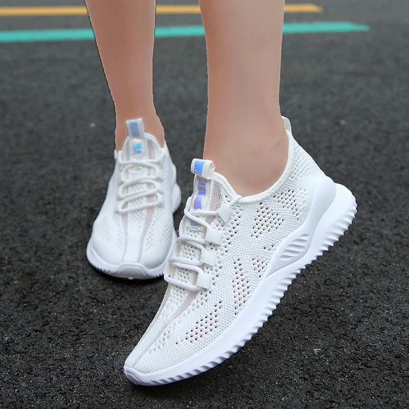 

Women Shoes Summer White Sneakers Basket Femme Super Light Vulcanized Shoes Female Mesh Sneakers Women Casual Shoe